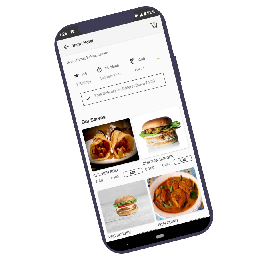 Basic Food Delivery App