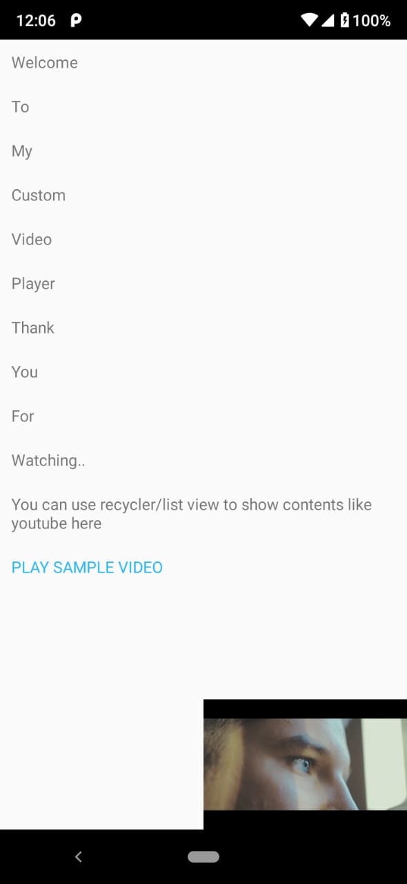 how to play video in android programmatically